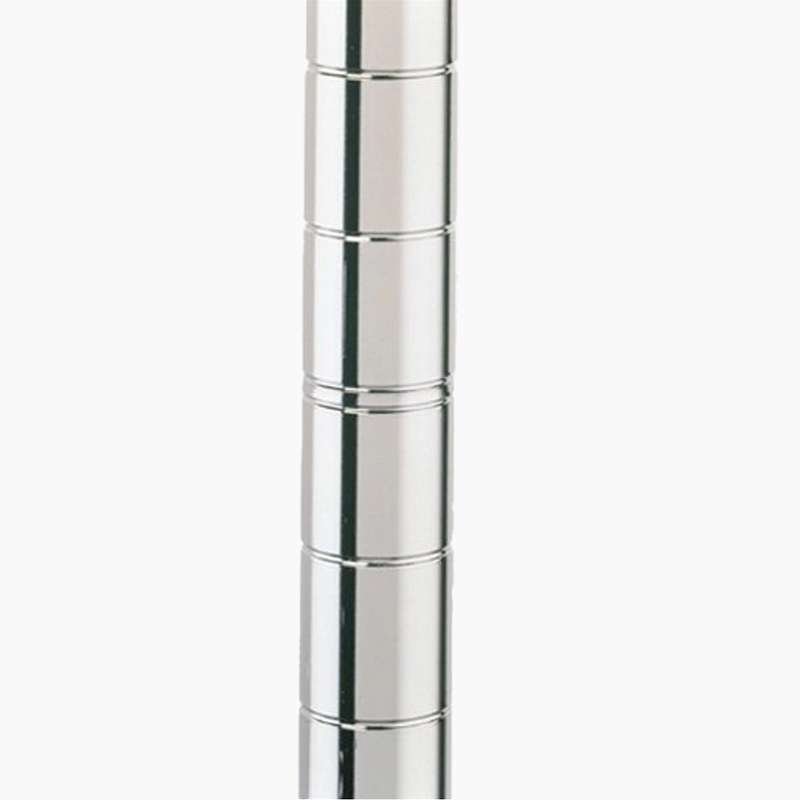 Chromate Finish Mobile Post without Leveling Bolt Assembly, 63"